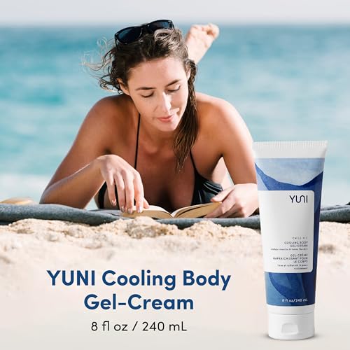 YUNI Beauty Body Gel-Cream ? Hydrating Skincare ? Cooling Gel ? Tones & Firms ? Soothing Cream ? Post-Workout Body Cream & Moisturizer ? Vegan ? 8 fl oz
