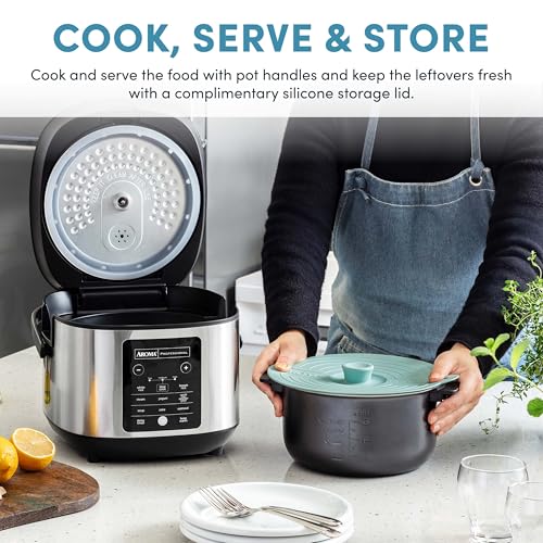 Professional CoreCoat 6-Cup & 12-Cup Digital Rice Cooker with Steaming & Lids - PFAS-Free Ceramic Coating