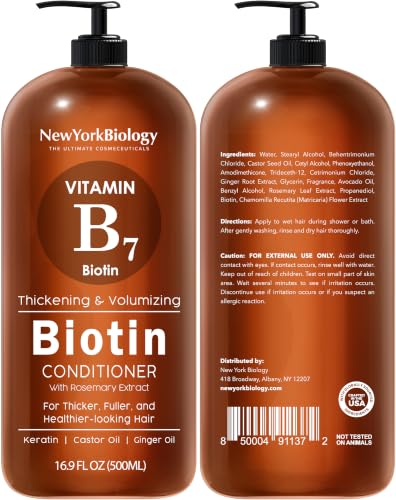 Biotin Shampoo & Conditioner Set - 16.9 Fl Oz Pack of 2 for Thinning Dry Hair