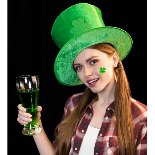 Y&C TENCOB 100 PCS St. Patrick's Day Shamrock Temporary Tattoos for Women Men Teenagers, Best Choice for St. Patrick's Day DIY Party Decoration Favors (StPatricksDay)