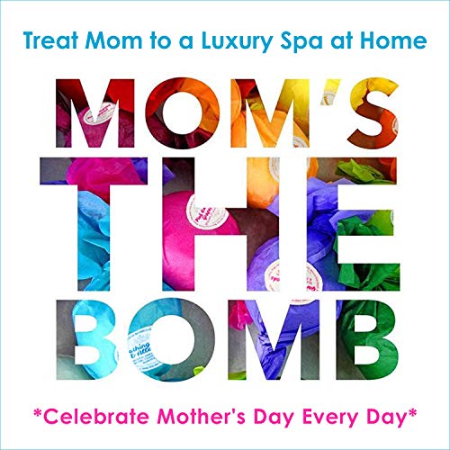 Bath Bomb Gift Set USA - 6 Vegan Essential Oil Natural Fun Fizzies Spa Kit. Organic Shea/Cocoa Soothe Dry Skin. Luxury Gift for Valentine, Women, Mom, Teen Girl, Birthdays. Add to Tub Tea or Baskets