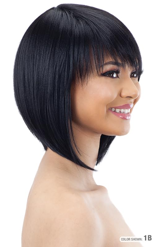 Full Wig Synthetic LITE 002 CMBROWNIE - Easy & Go Style, Curling Iron Safe