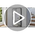 Black Bathroom Mirror 30x40 Inch Wall Mirror with Metal Frame - Horizontal/Vertical