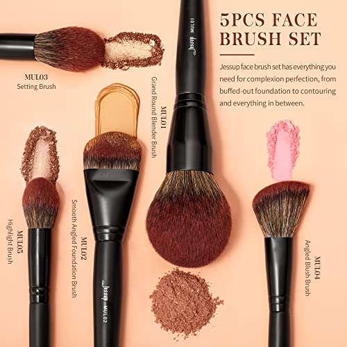 Jessup Eye Makeup Brush Set 15pcs T177 With Jessup 2pcs brushes T497