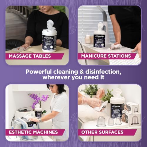 Disinfecting Wipes Refill Pack - Bulk Surface Sanitizer for Salons & Spas - 6 Pack