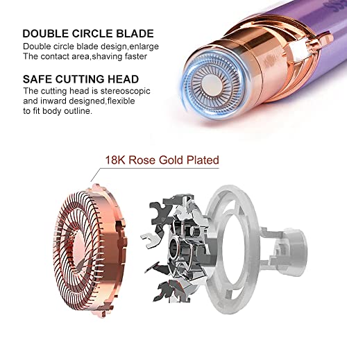 Rose Gold Replacement Heads for Flawless Gen 2 Hair Remover - 6 Pack