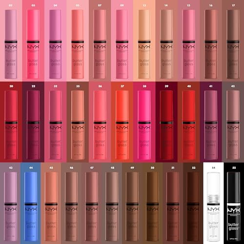 NYX PROFESSIONAL MAKEUP Butter Gloss, Non-Sticky Lip Gloss - Marshmallow (Muted Lilac)