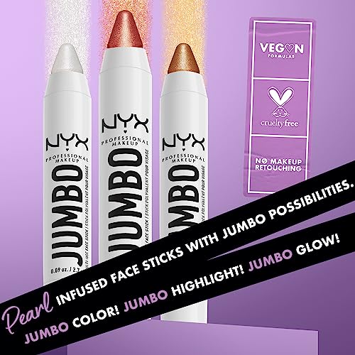 NYX PROFESSIONAL MAKEUP, Jumbo Multi-Use Face Highlighter Stick - Lemon Meringue