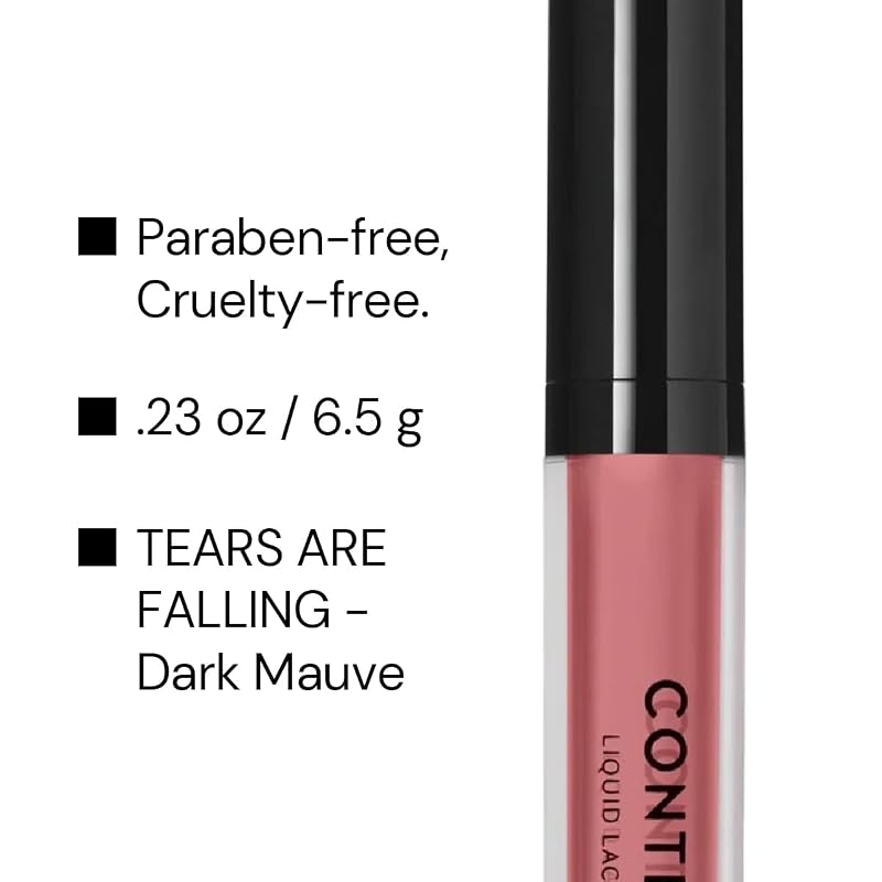 Tears Are Falling Liquid Lipstick - Non-Toxic, Long Lasting Matte Lip Color (Pink) 6.5g