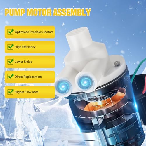 Ice Maker Water Pump Motor Assembly Replacement for Hoshizaki KM Models 120V