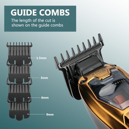 Men's Hair Trimmer with Zero-Gap T-Blade, 11000 RPM, Cordless Grooming Kit