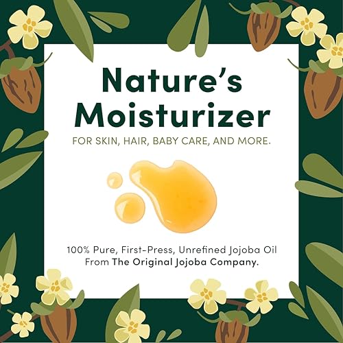 Jojoba Oil 32 Oz - Pure Cold Pressed Carrier Oil for Skin, Hair & Beard Care - Vegan & Hexane Free