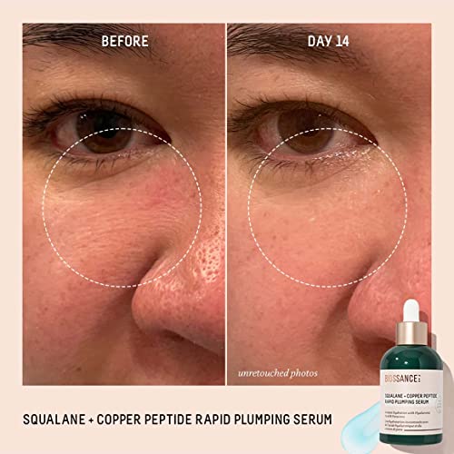 Biossance Squalane Copper Peptide Face Serum 1.69 Fl Oz - Plumping & Firming