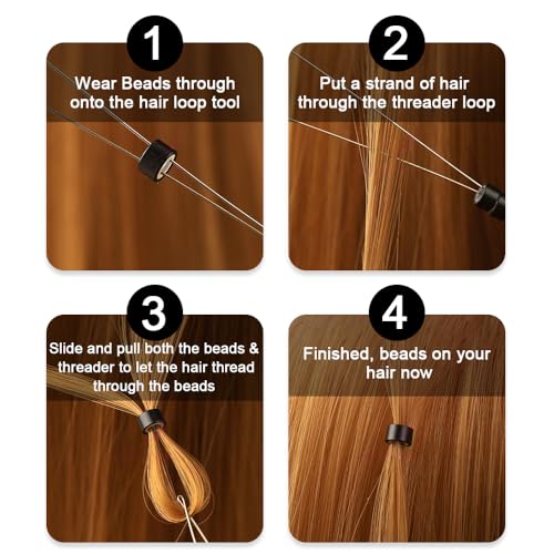 Microlink Hair Extension Pliers Kit with Brown Variation - Beading & Bead Closer Tools