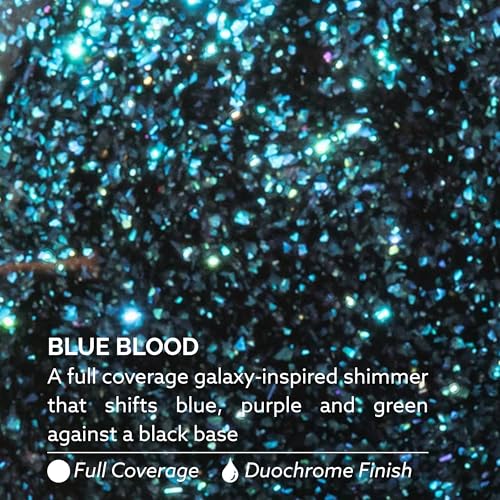 Blue Blood Nail Lacquer - Dazzle Dry Step 3 Long-Lasting Gel-Effect Polish 0.5 fl oz