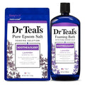Lavender Epsom Salt Soaking Solution & Foaming Bath Duo - 41 Fl Oz Pack of 2