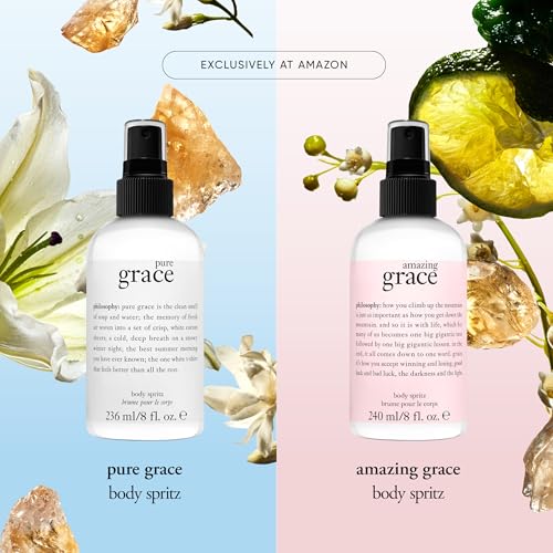 philosophy amazing grace perfume- clean & floral women's perfume - with notes of bergamot, muguet & musk - long lasting fragrance
