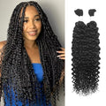 NERUMO 18Inch / 100G Water Wave Human Braiding Hair - No Weft, Brazilian Virgin, Boho & Knotless Braid Extensions, 12A Quality