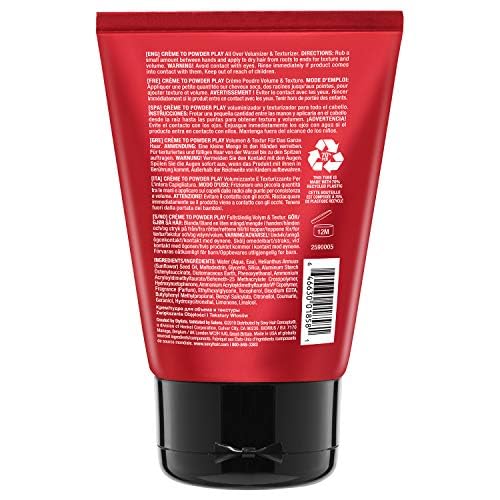 SexyHair Big Creme 2 Powder Play Volumizer 3.4 Oz – All Hair Types, Pack of 1