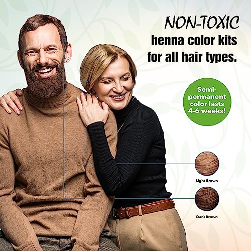 Light Mountain Henna Hair Color & Conditioner 14 Oz Pack of 1 - Auburn Semi-Permanent Hair Dye for Gray & Blonde Hair