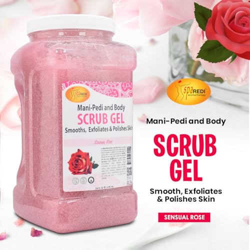 Hydrating Rose Pumice Scrub & Body Foot Mask Set – Exfoliating & Nourishing, 128 Oz Each
