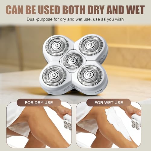 White 5 Head Shaver Replacement Blades for Freebird FlexSeries Women - 3 Pack