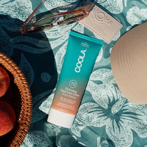 SPF 70 Sunscreen Lotion with Peach Blossom Scent - Hydrating & Antioxidant-Rich, 5 oz