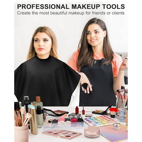 Disposable Makeup Applicators Kit, Includes Disposable Mascara Wands Eyeliner Brushes Eyeshadow Lip Applicators with Organizer Box Powder Puffs Mixing Palette Makeup Tools 11.0 * 7.8 * 3.10