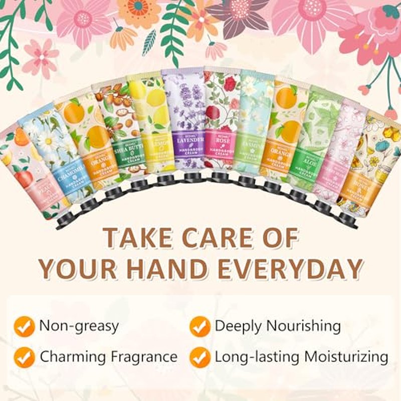 120 Pack Hand Cream Gift Set For Women, Mini Hand Lotion Travel Size in Bulk for Dry Cracked Hands, Mothers Day Gifts,Teacher Appreciation Gifts,Thanksgiving Gift, Bridesmaid Gift,Party Favors