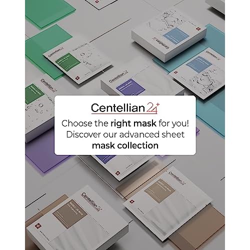 CENTELLIAN 24 Madeca Mask (Extra Calming, 6pc) - Face Mask Sheet Ultra Calming, Soothing for Sensitive Acne-prone with Centella Asiatica TECA, Niacinamide. Korean Skin Care for Men Women by Dongkook