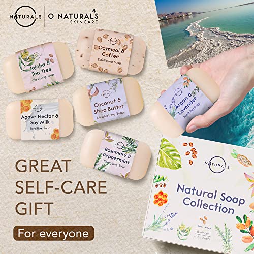 O NATURALS. Natural Soap Collection and Green Tea Soap Collection Bundle. Two 6 packs 4 ounce Each Bar