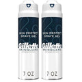 Gillette SkinGuard Shave Gel for Men, 7 oz Skin Protect Shave Gel with Shea Butter and Vitamin E (Pack of 2)