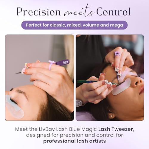 Professional Eyelash Extension Tweezers Curved Volume Fan Tool