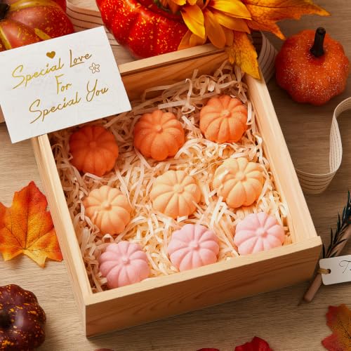 Lounsweer 50 Pink Pumpkin Bath Bombs Fall Baby Shower Favors - Autumn Gift Set