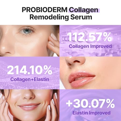 BIOHEAL BOH Collagen Remodeling Serum + Gel Mask | Firming & Pore-Tightening Skincare Set with Collagen & Peptides | Hydrating Daily Serum + 6 Hydrogel Masks