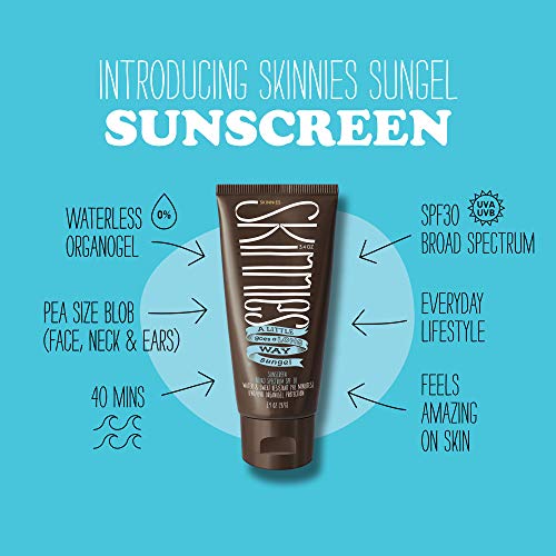 Unscented Eco SPF30 Waterless Sunscreen Gel - Reef Safe, Vegan, 3.4oz