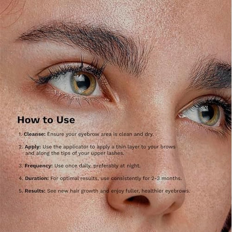 Airen Mi Piace Brow & Lash Nourish Cream for Fuller, Healthier Brows & Lashes - Promote Growth & Thickness - Made in Spain with Natural Ingredients & Proteins - (0.10 fl oz / 3 ml)