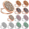 12-Pack Compact Folding Makeup Mirrors with 1X/2X Magnification for Women