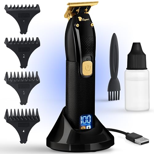Men's Hair Trimmer Black Turbo Power with Zero Gap Blades - Precise Cutting