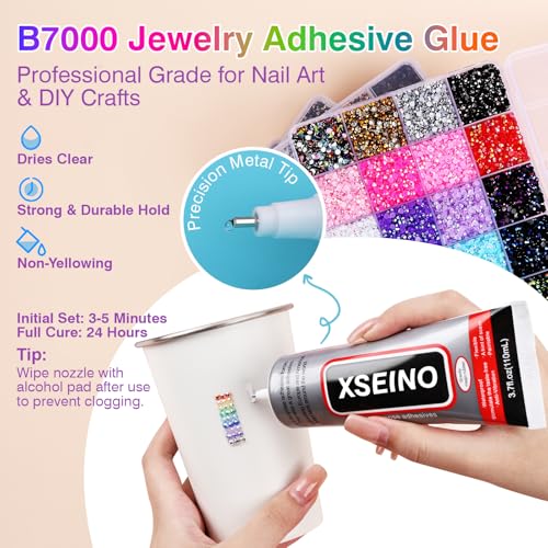 120,000Pcs Resin Rhinestones Bedazzling Kit 48 Colors with Tools & Glue - Variation of THIS listing
