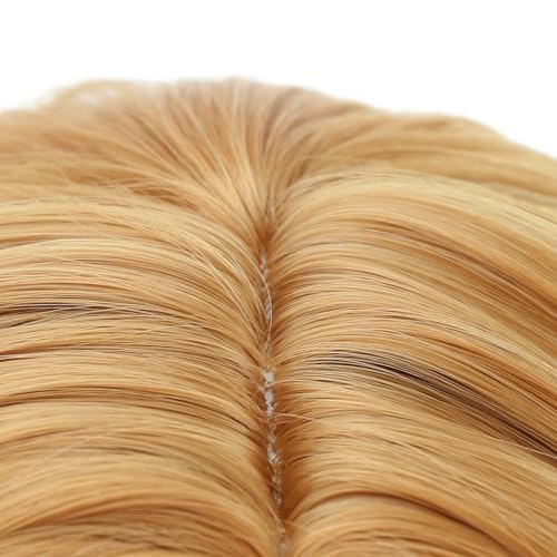 PATTNIUM Strawberry Blonde Kids Wig Short Curly Wavy Shoulder Length Synthetic Hair
