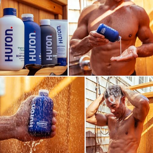 Huron Shampoo for All Hair Types - Hydrating & Strengthening 2-Pack - 11.7 oz