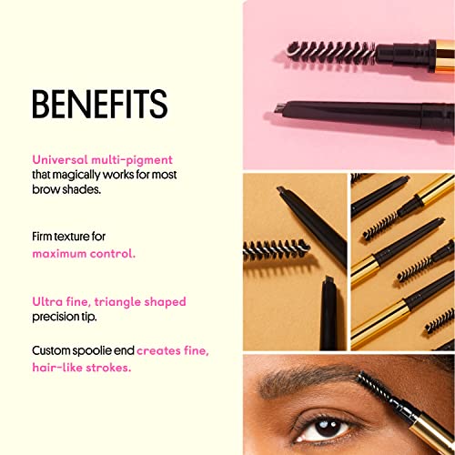 Winky Lux Uni-Brow Universal Eyebrow Pencil and Precision Brow Pencil Bundle, Eyebrow Makeup for All Brow Shades, Eyebrow Color