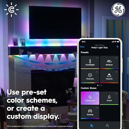 Outdoor 32ft LED Light Strip with Music Sync - Waterproof Color Changing Smart Lights