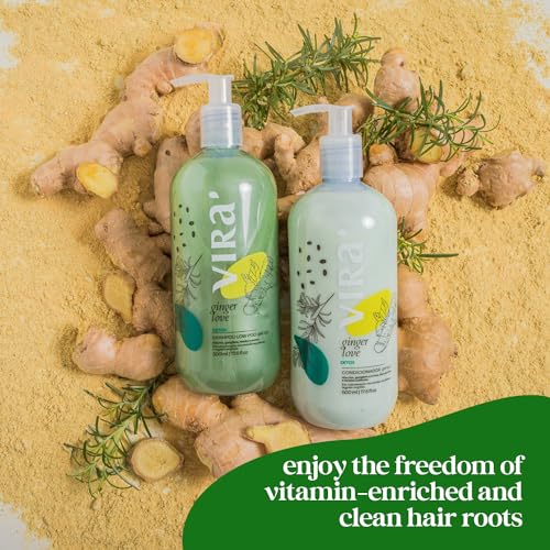 Brazilian Shampoo & Conditioner Set - Deep Moisturizing Hair Care with Ginger Detox - 17.6 Fl Oz Each