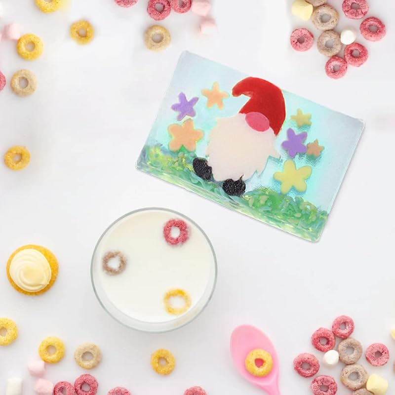 Glycerin Soap with Fruity Cereal Scent - Moisturizing Hand & Body Bar Set - Pack of 4