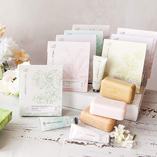 Pre de Provence Lily of the Valley Gift Set – 150g Soap Bar + 1 fl oz Hand Cream