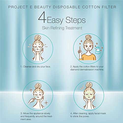 500pcs Cotton Filter Pads for Microdermabrasion Machines - 11mm Round Replacement Filters
