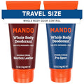 Men's Deodorant Cream Bourbon Leather 3 oz Tube - 2 Pack, Odor Control