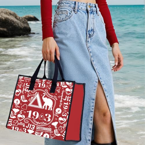Redqueen Tote Bag - Sisterhood Inspired Greek Paraphernalia Shoulder Bag Gift for Women
